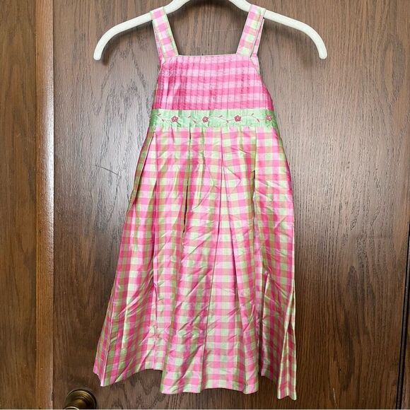 Anavini Hand Smocked Silk Dress - Picture 1 of 7